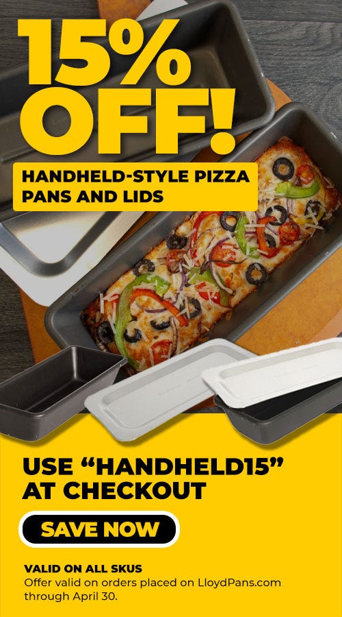 15% Off Handheld-Style Vertical Banner - LloydPans Monthly Promo