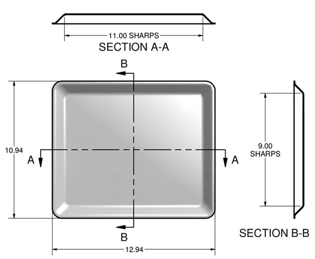 Appetizer Pan Size Specifications