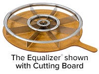 The Equalizer Pizza Cutter with Board